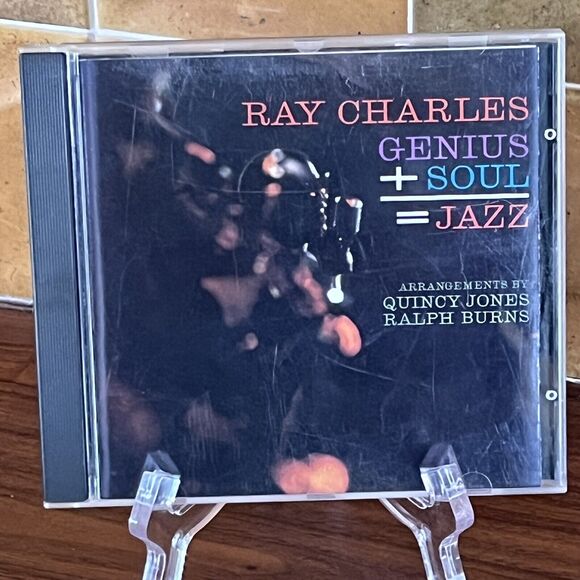 Ray Charles Genius + Soul = Jazz CD 1988 Dunhill DZS-038 - Picture 1 of 13